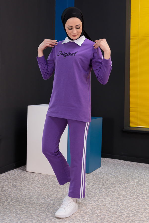 TUNIK PANTOLON Mor - 8401 MOR