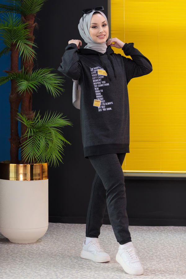 Tunik Pantolon Antrasit - 3927