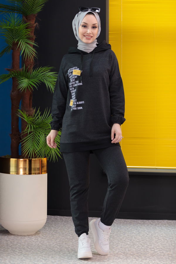 Tunik Pantolon Antrasit - 3927
