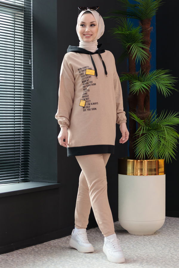 Tunik Pantolon Bej - 3927 BEJ
