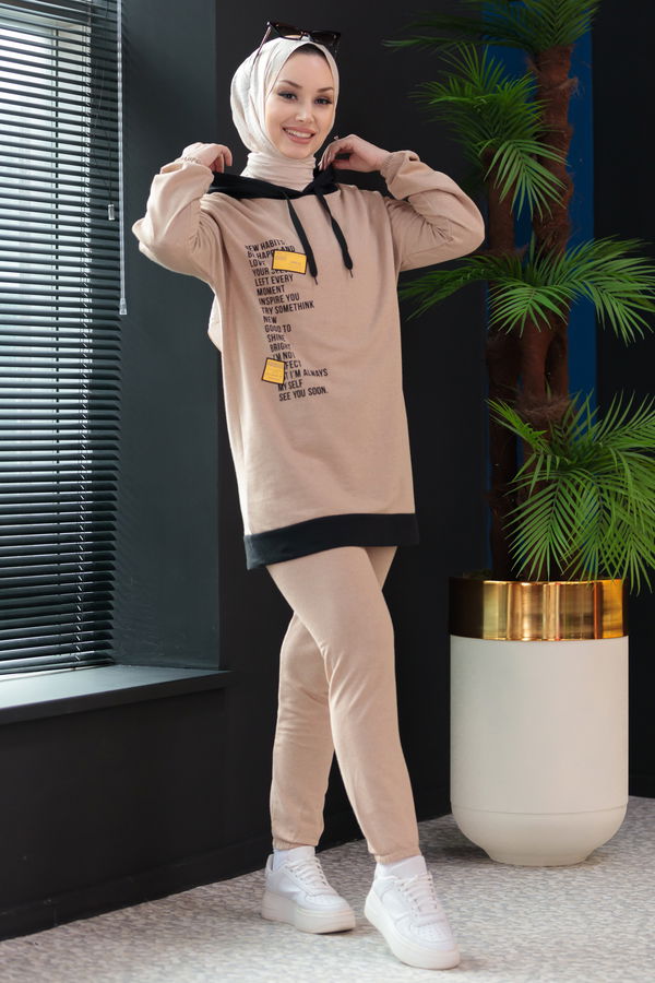 Tunik Pantolon Bej - 3927 BEJ