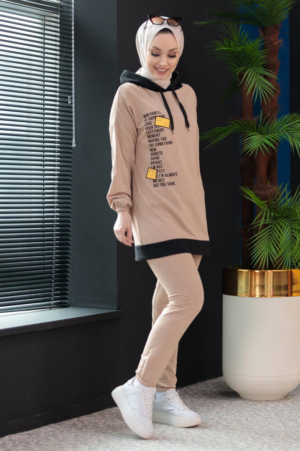 Tunik Pantolon Bej - 3927 BEJ