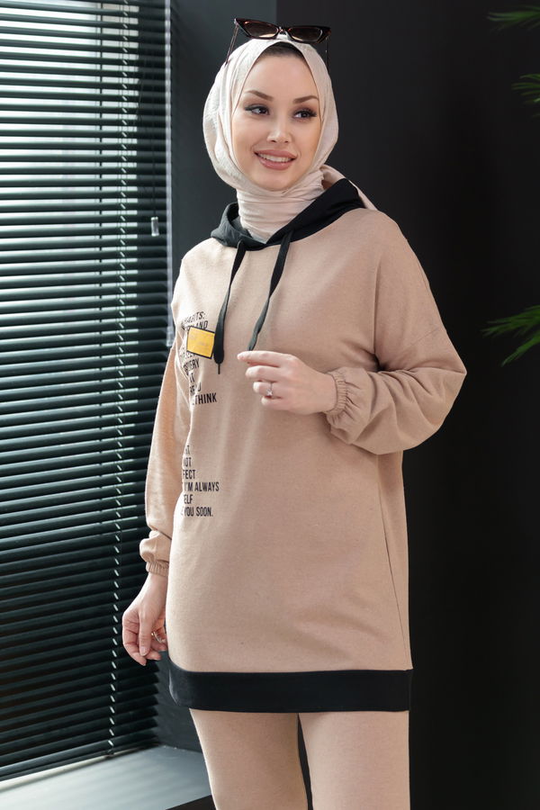 Tunik Pantolon Bej - 3927 BEJ