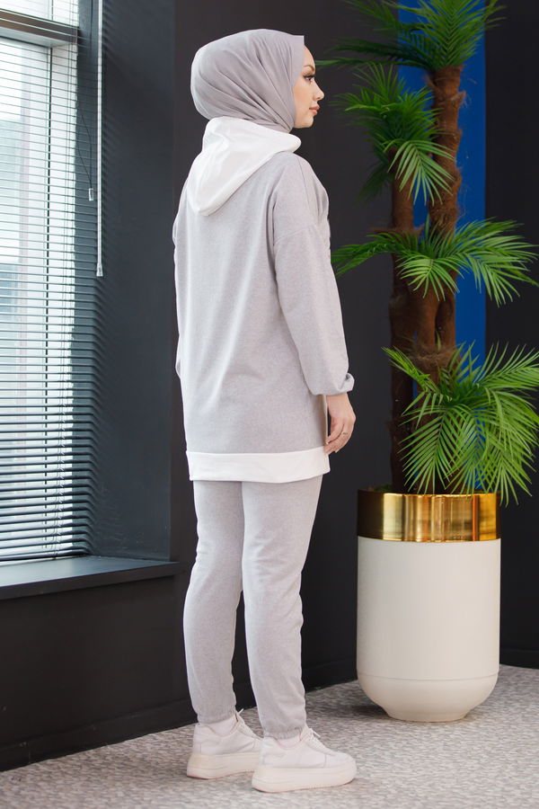 Tunik Pantolon Gri - 3930