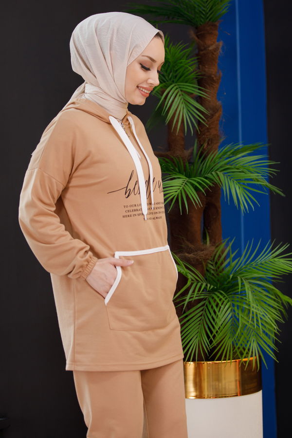 Eşofman Takımı Bej - 3975