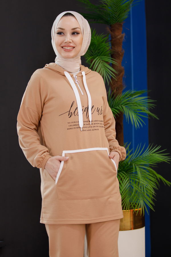 Eşofman Takımı Bej - 3975