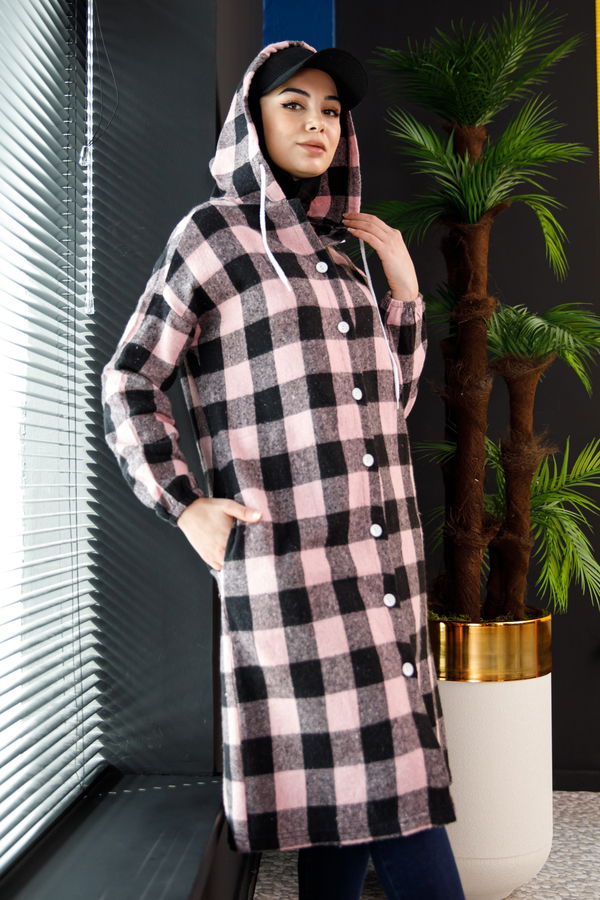 Düğmelı Kap Pembe - 3854 PEMBE