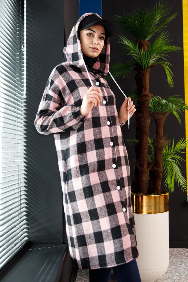 Düğmelı Kap Pembe - 3854 PEMBE