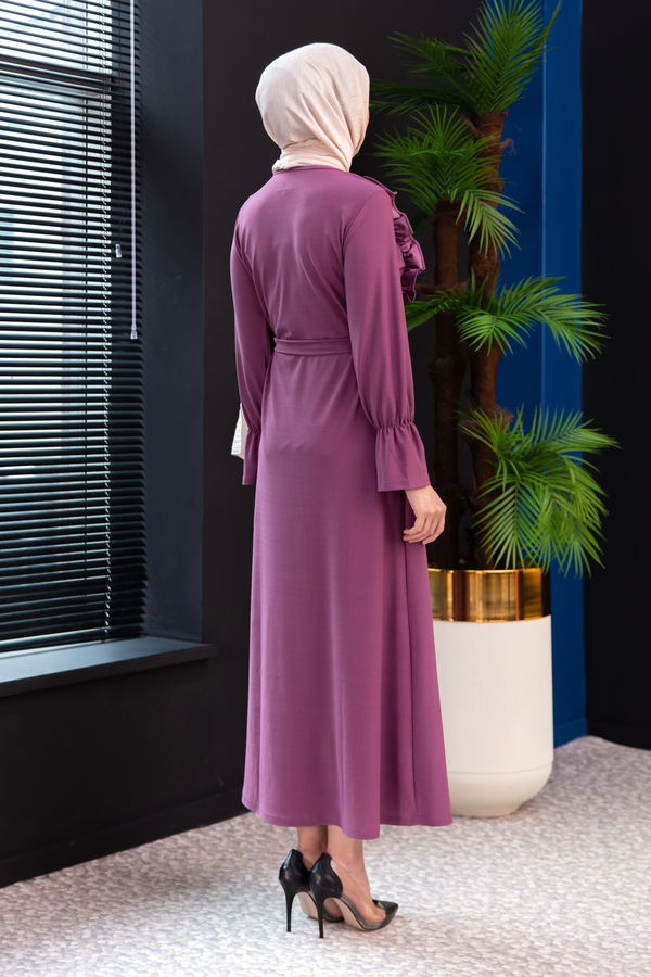 Elbıse Lila - 3291 LİLA