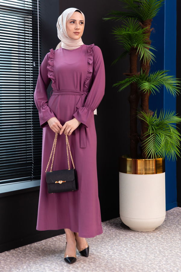Elbıse Lila - 3291 LİLA