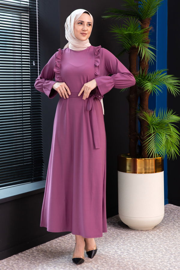 Elbıse Lila - 3291 LİLA