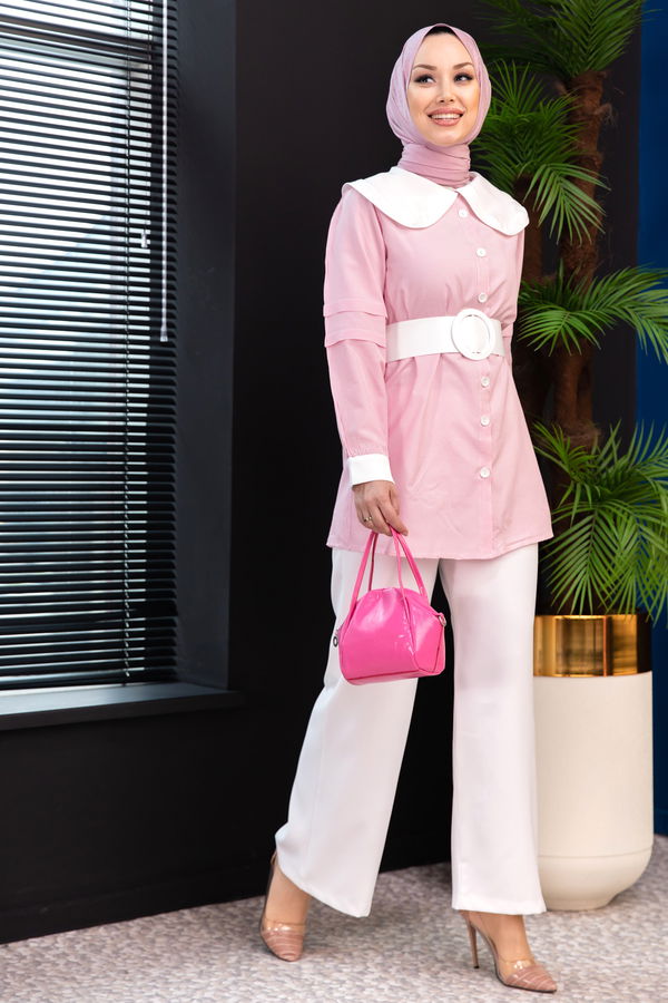 TUNIK PANTOLON Pembe - 3601 PEMBE