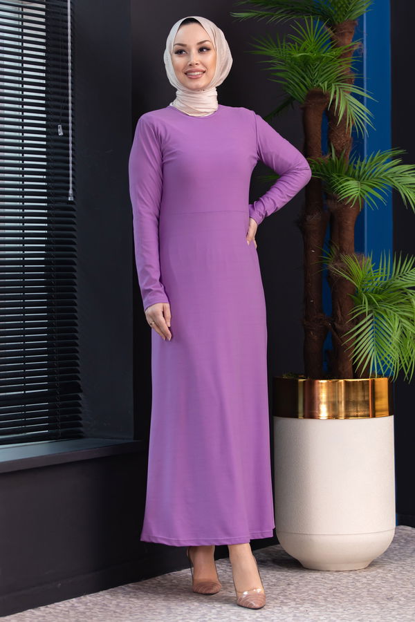 Elbise Lila - 8675 LİLA