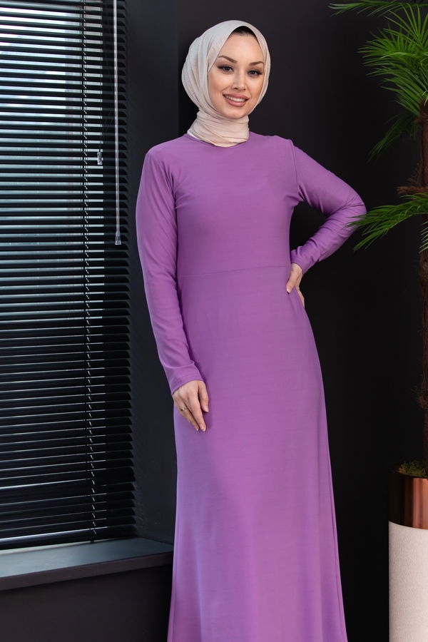 Elbise Lila - 8675 LİLA
