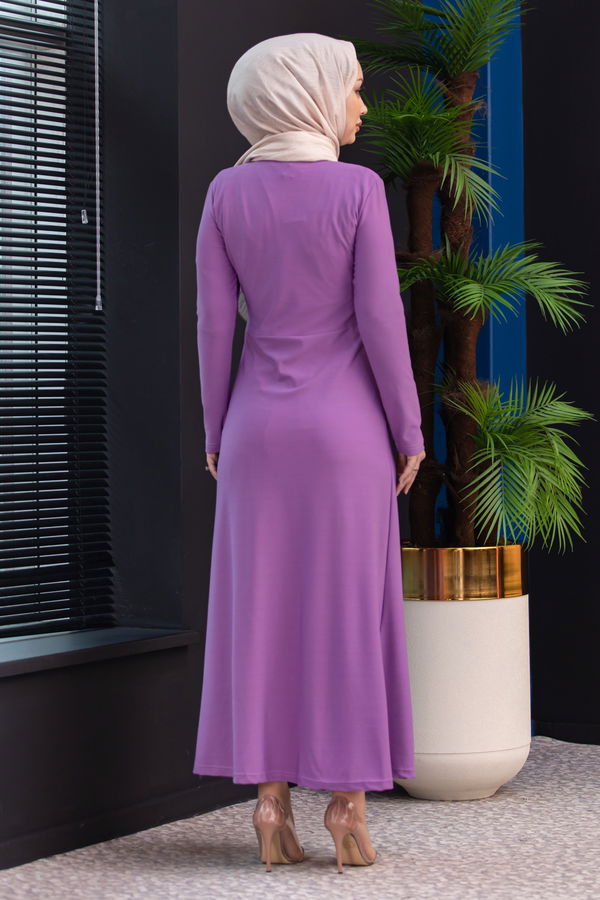 Elbise Lila - 8675 LİLA