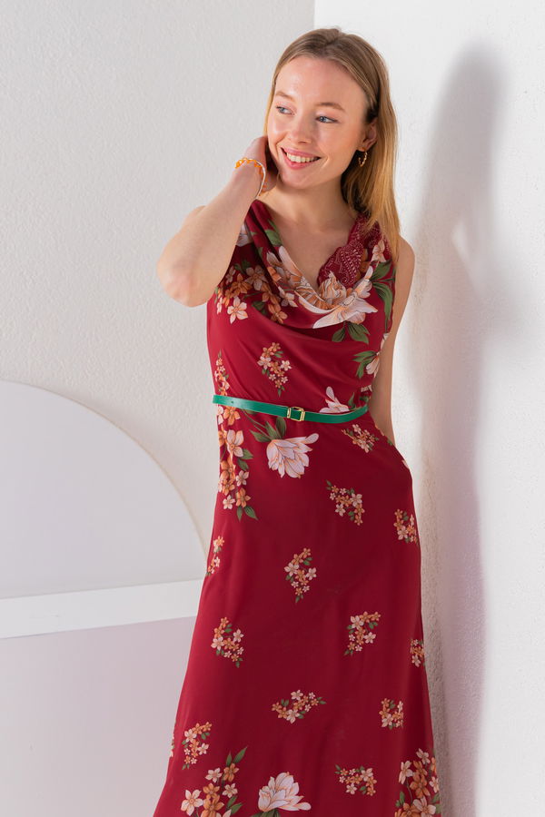 JİLE KEMER KOMBİN Bordo - 8466 BORDO