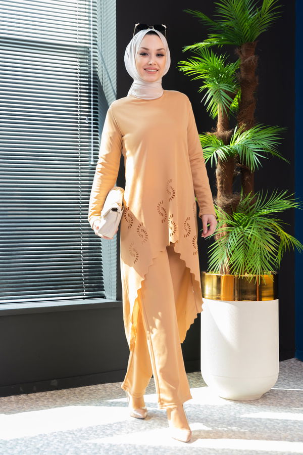 TUNIK PANTOLON Vizon - 3602 VİZON