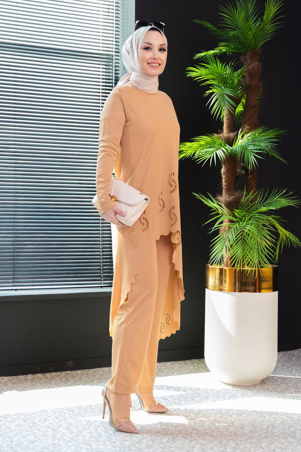 TUNIK PANTOLON Vizon - 3602 VİZON
