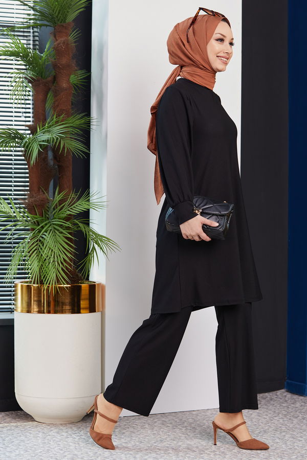 Tunık Pantolon Siyah - 3593
