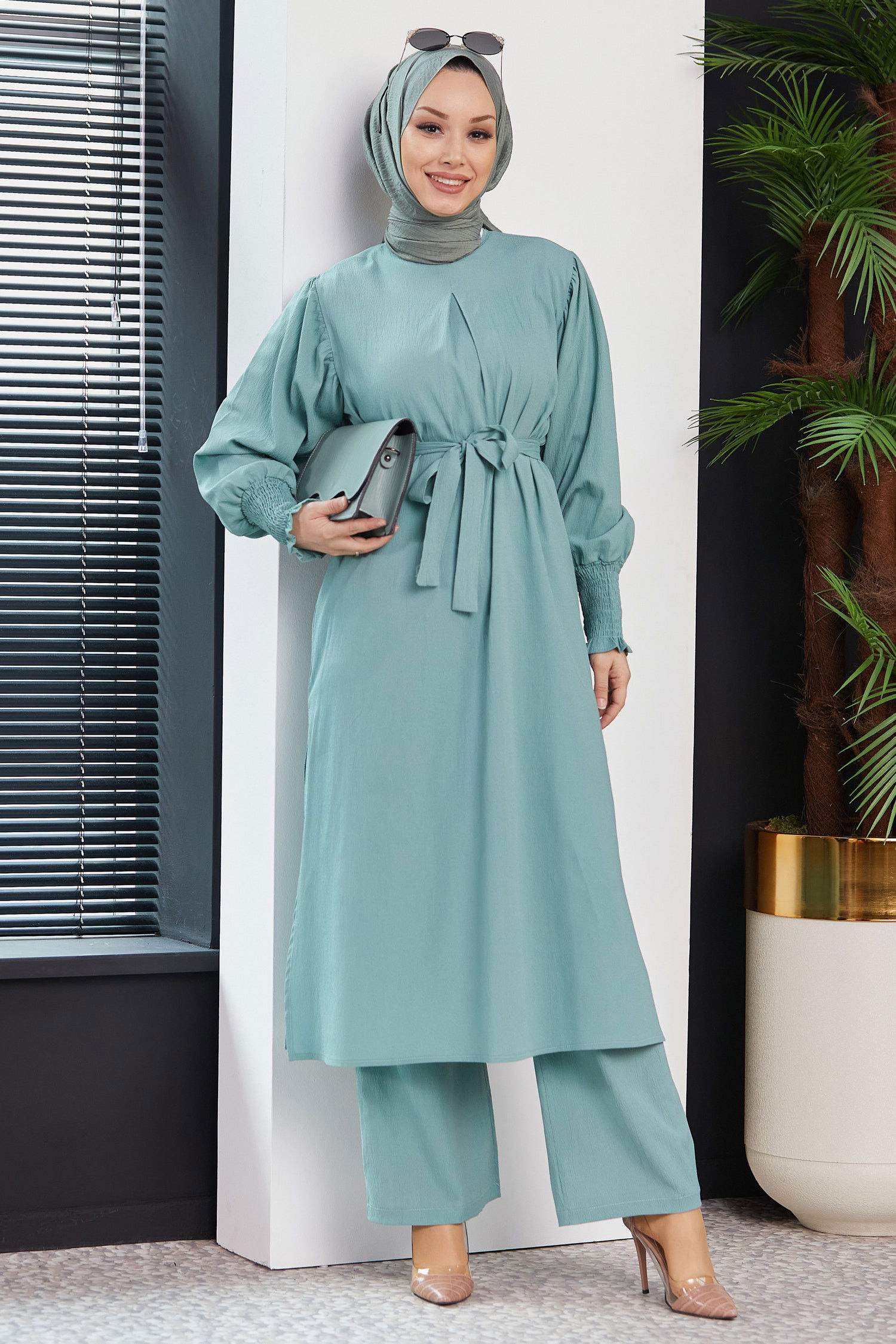 Tunık Pantolon Yeşil - 3678