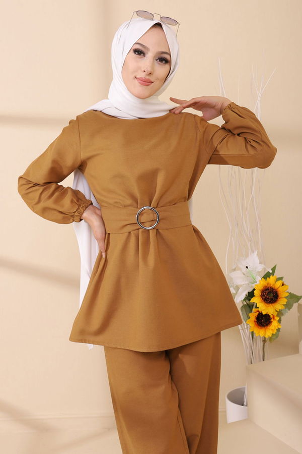 Tunık Pantolon Taba - 1366 TABA
