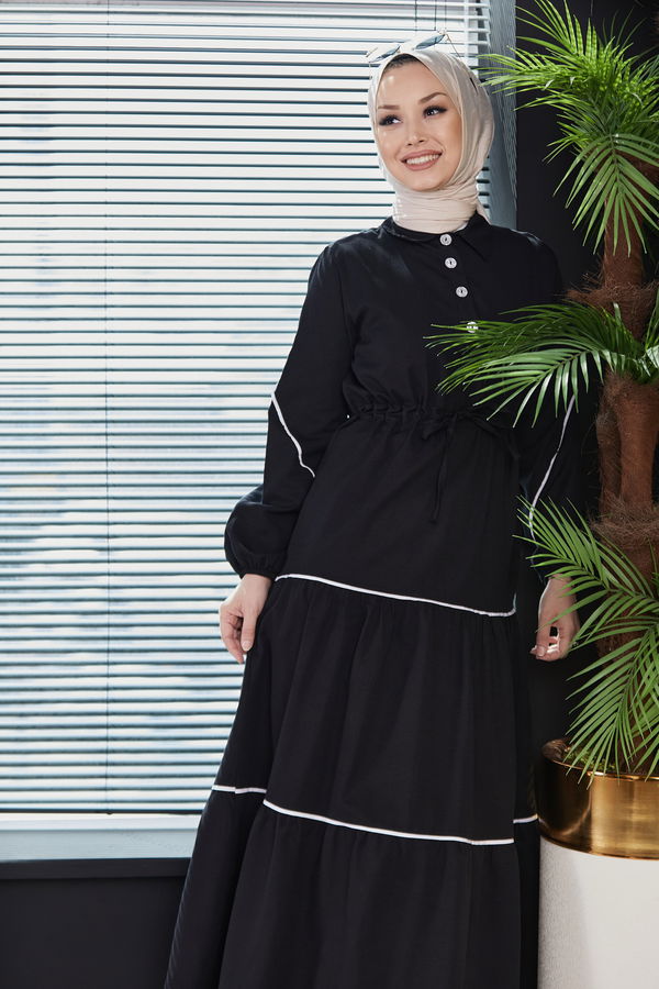 Elbise Siyah - 3983 SİYAH