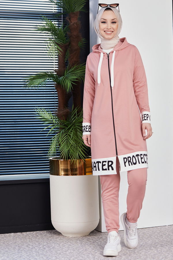 Eşofman Takımı Pembe - 3973 PEMBE