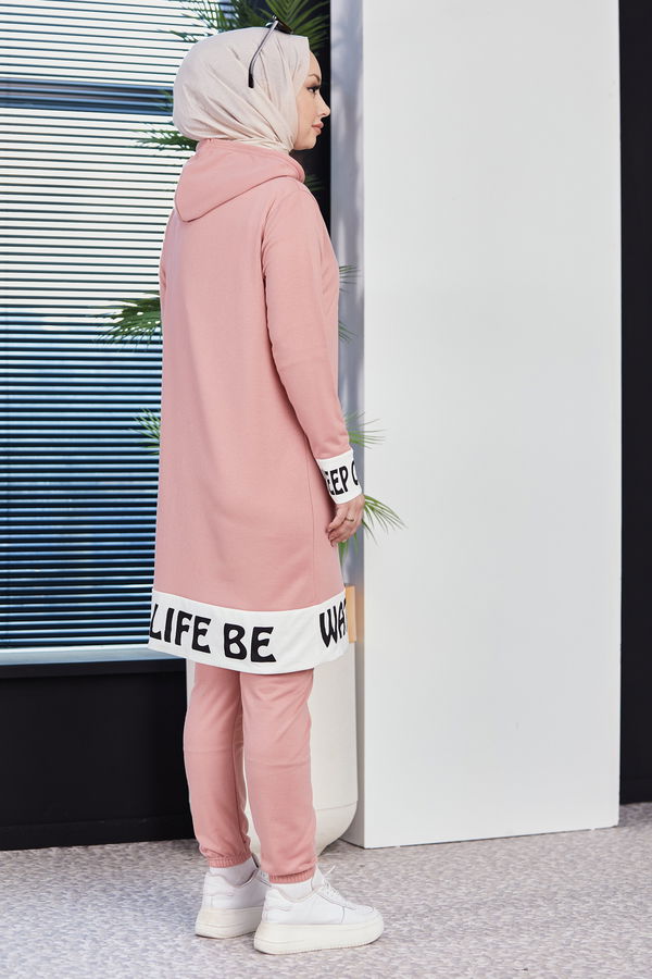 Eşofman Takımı Pembe - 3973 PEMBE