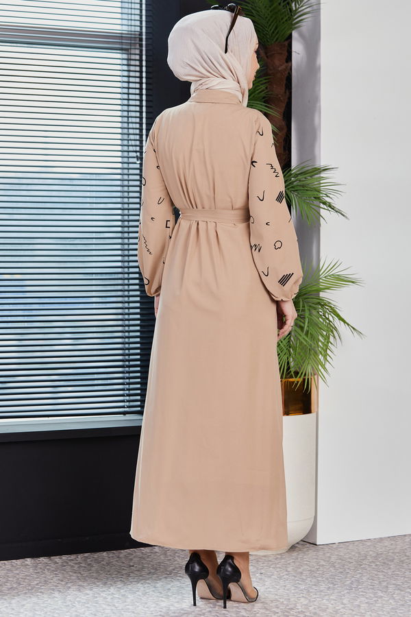 Elbise Bej - 3987 BEJ