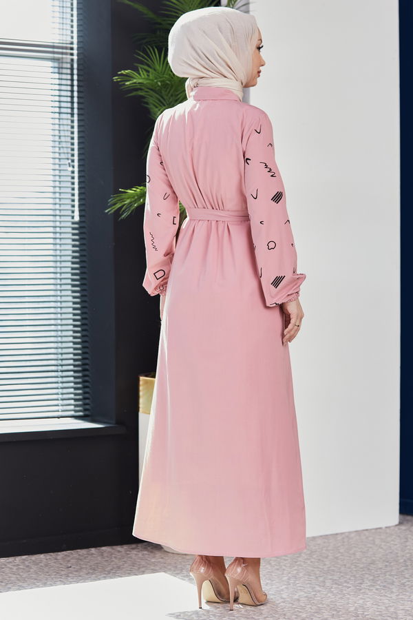 Elbise Pembe - 3987