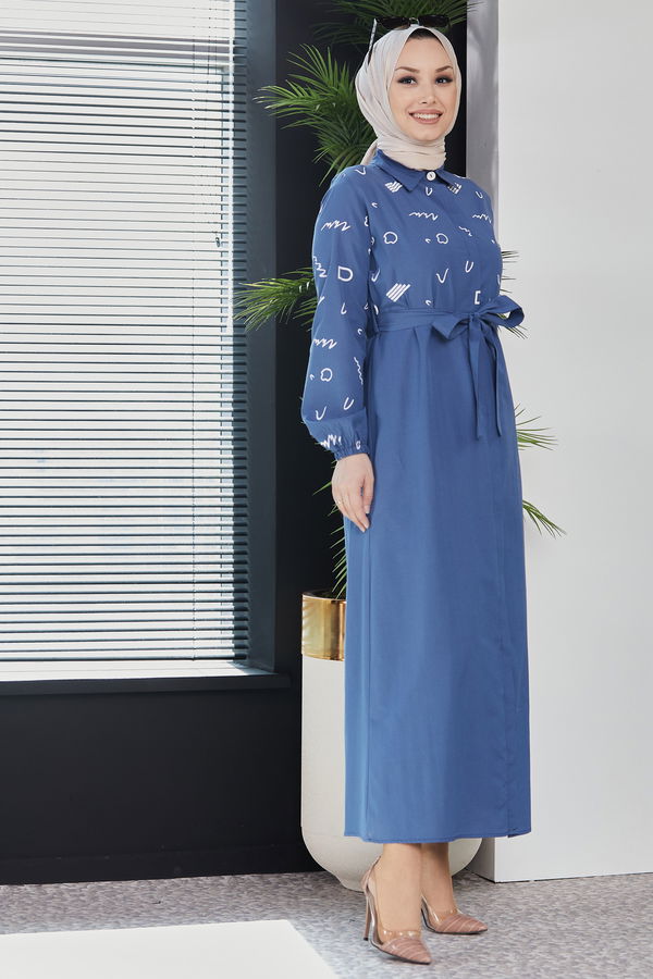Elbise Mavi - 3987 MAVİ