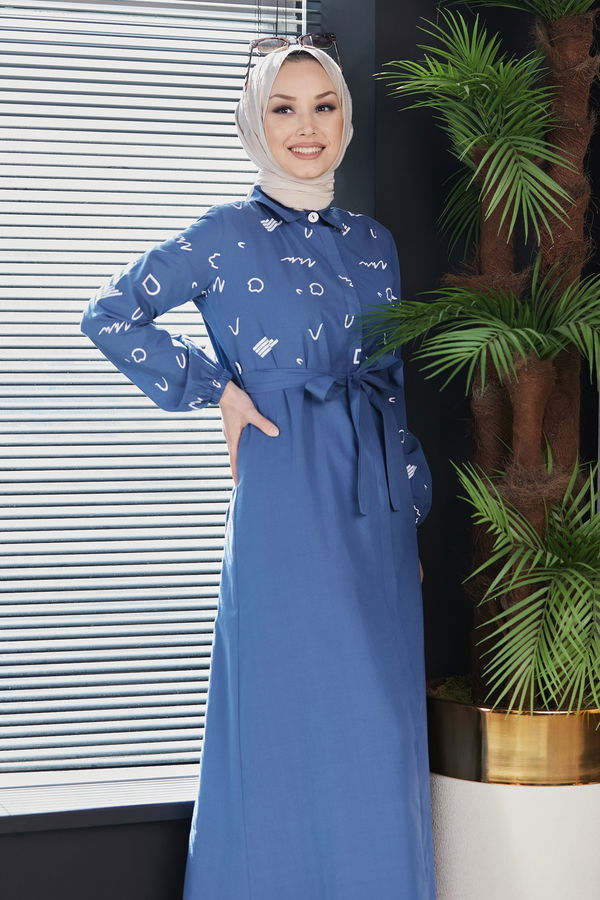 Elbise Mavi - 3987 MAVİ