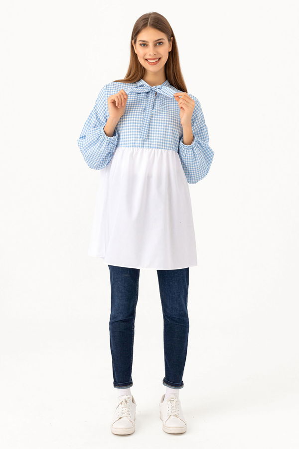 KARELI TUNIK Mavi - 3255 MAVİ