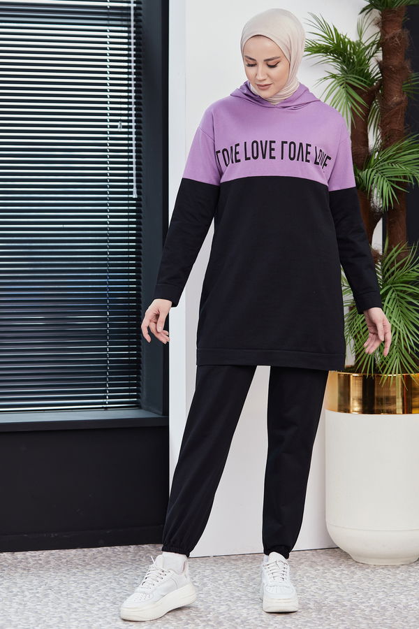 TUNIK PANTOLON Lila - 8548 LİLA