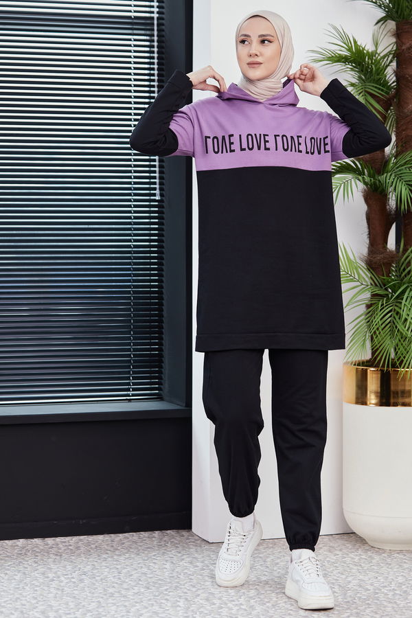 TUNIK PANTOLON Lila - 8548 LİLA