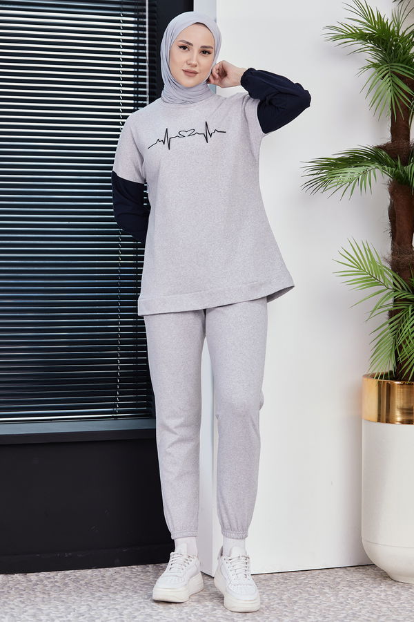 Tunik Pantolon Gri - 8871 GRİ