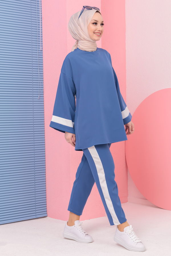 TUNIK PANTOLON Mavi - 3545 MAVİ