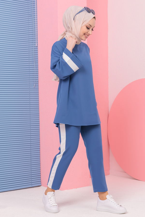 TUNIK PANTOLON Mavi - 3545 MAVİ