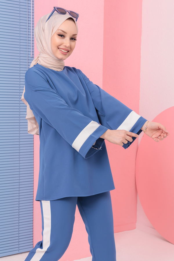 TUNIK PANTOLON Mavi - 3545 MAVİ