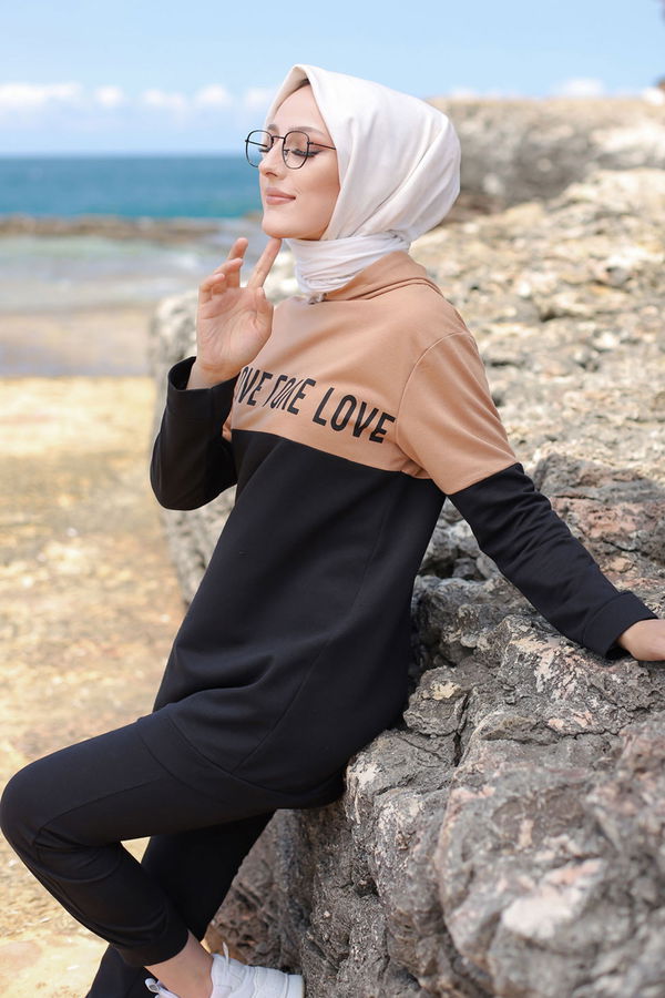TUNIK PANTOLON Bej - 8548