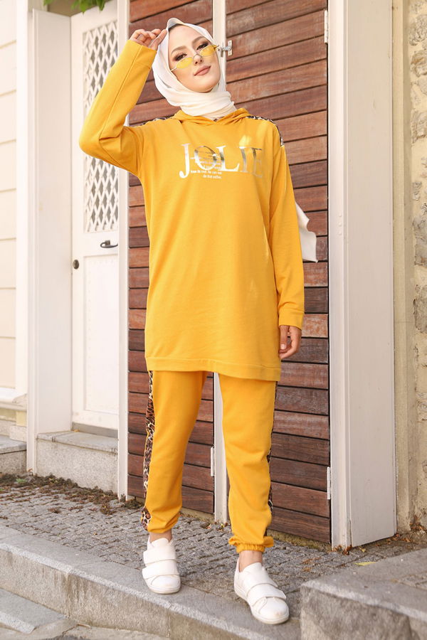 Tunık + Pantolon Sarı - 8328 Sarı