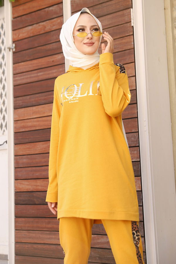 Tunık + Pantolon Sarı - 8328 Sarı