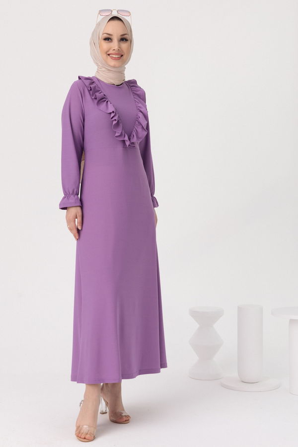 Elbıse Lila - 3273 LİLA