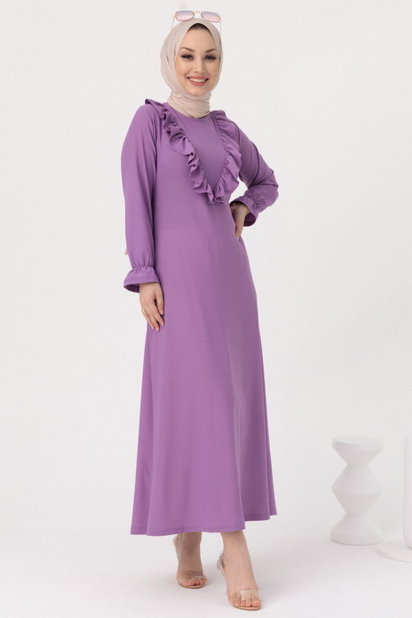Elbıse Lila - 3273 LİLA