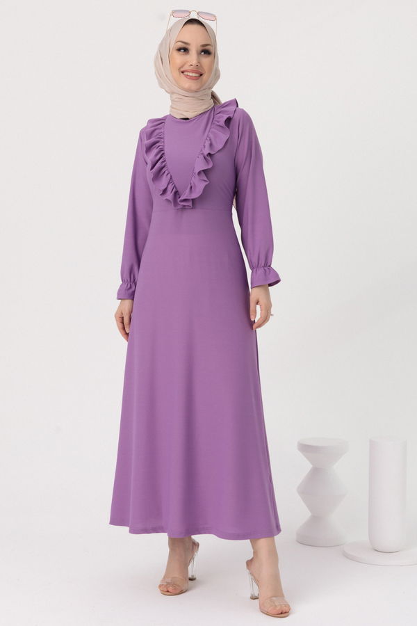 Elbıse Lila - 3273 LİLA