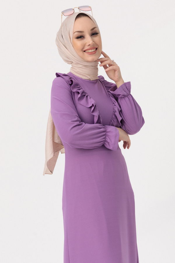 Elbıse Lila - 3273 LİLA
