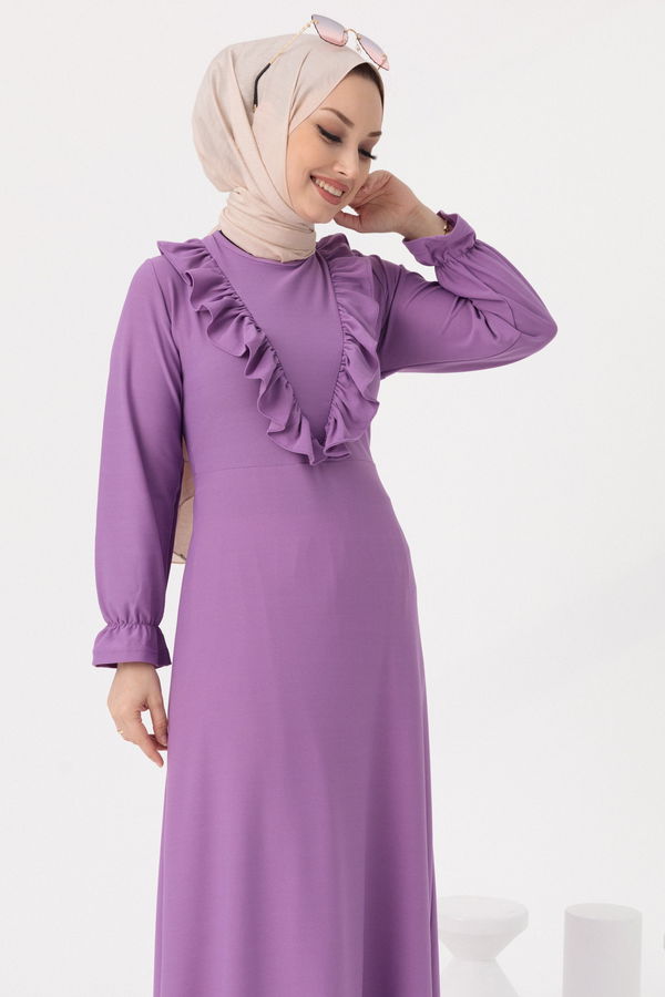 Elbıse Lila - 3273 LİLA