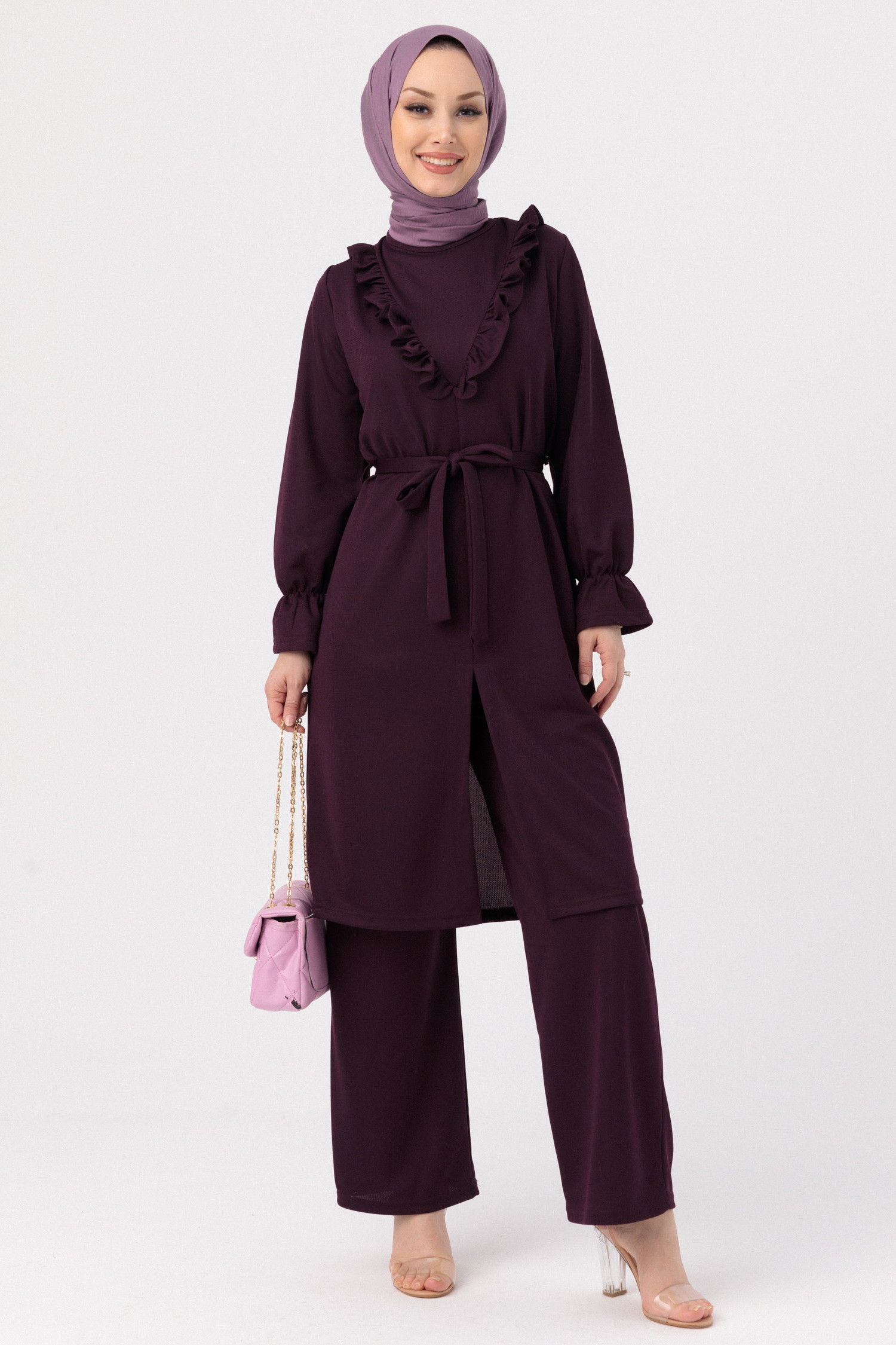 TUNIK PANTOLON Mürdüm - 3513