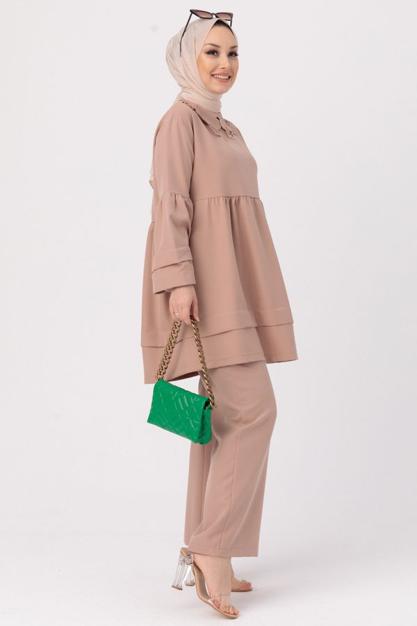 TUNIK PANTOLON Vizon - 3580