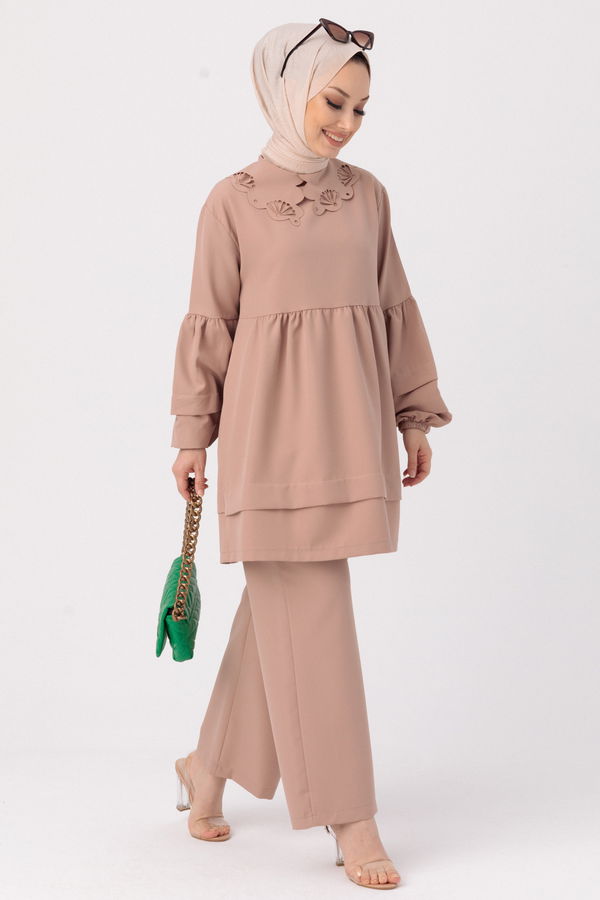 TUNIK PANTOLON Vizon - 3580